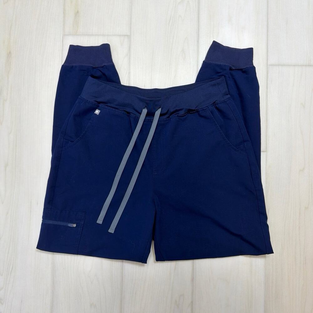 FIGS Navy Blue Zamora Jogger Medical Uniform Scrub Pants Size Medium